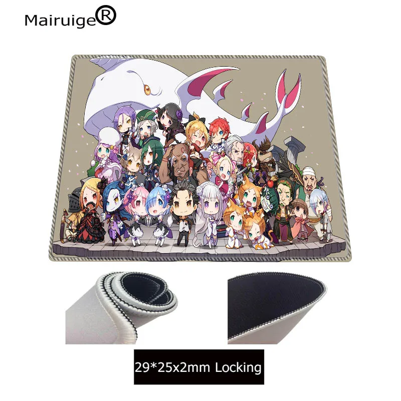 Коврик Mairuige RE ZERO коврик для мышки в стиле аниме версия с большим замком краем