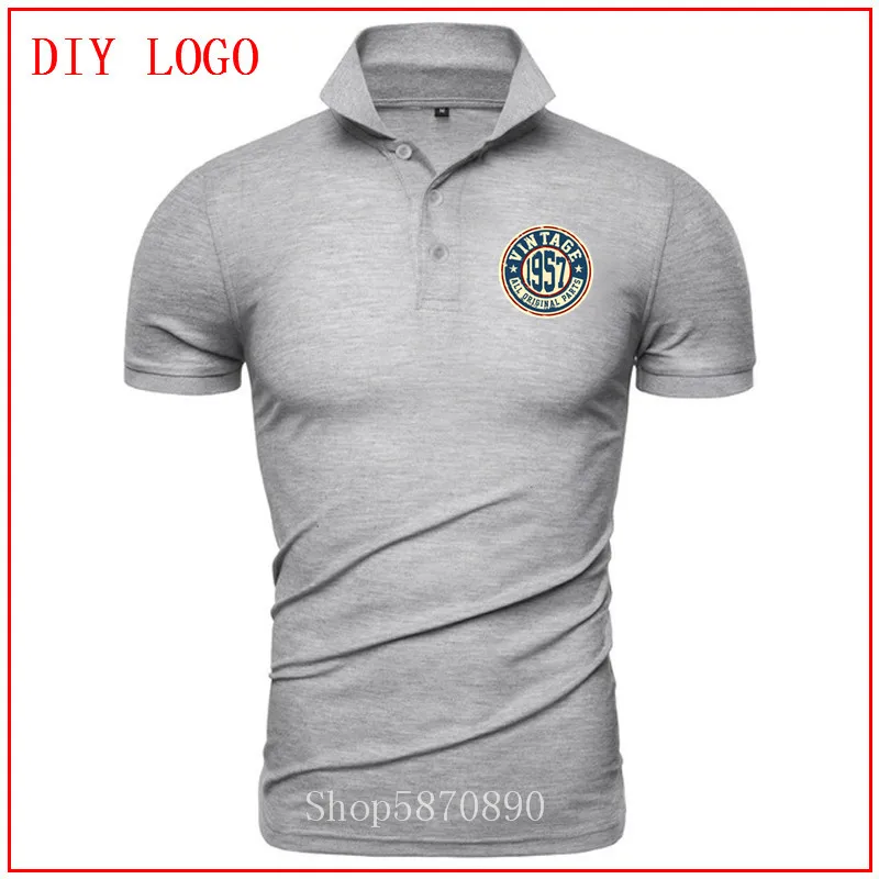 2020 Ретро 1957 все оригинальные части рубашки поло подарок на день рождения Винтаж