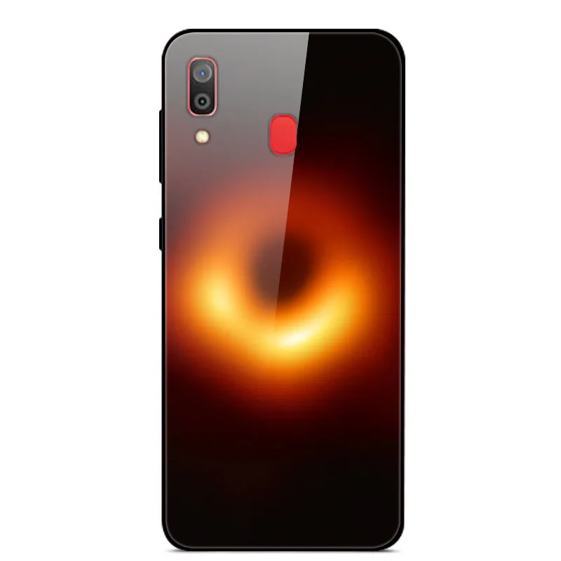 43 B для samsung Galaxy A30 чехол A 30 стеклянный жесткий чехол для телефона s для samsung Galaxy A30 чехол A20 Мягкий Бампер закаленное покрытие 6,4 - Цвет: 43