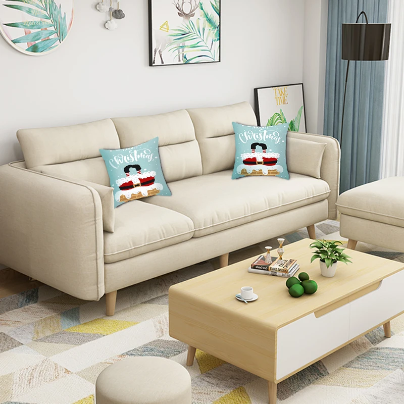 2019 Рождественская однобоковая наволочка с принтом уютная для дивана кресла
