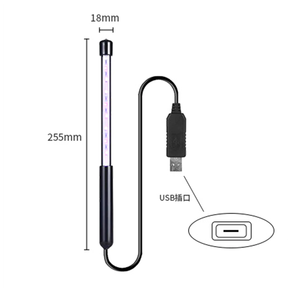 3 Вт USB УФ-стерилизасветильник Ультрафиолетовый фсветильник для путешествий дома