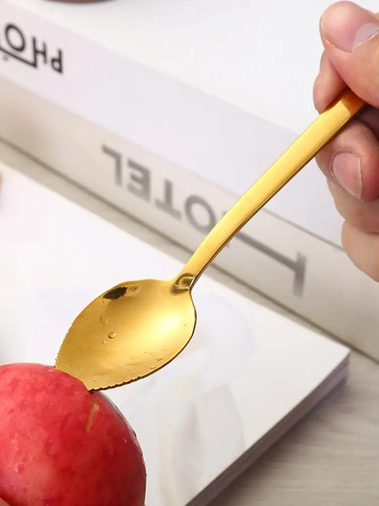 Красочные Нержавеющая сталь кофейная чайная ложка перемешивание для мороженого