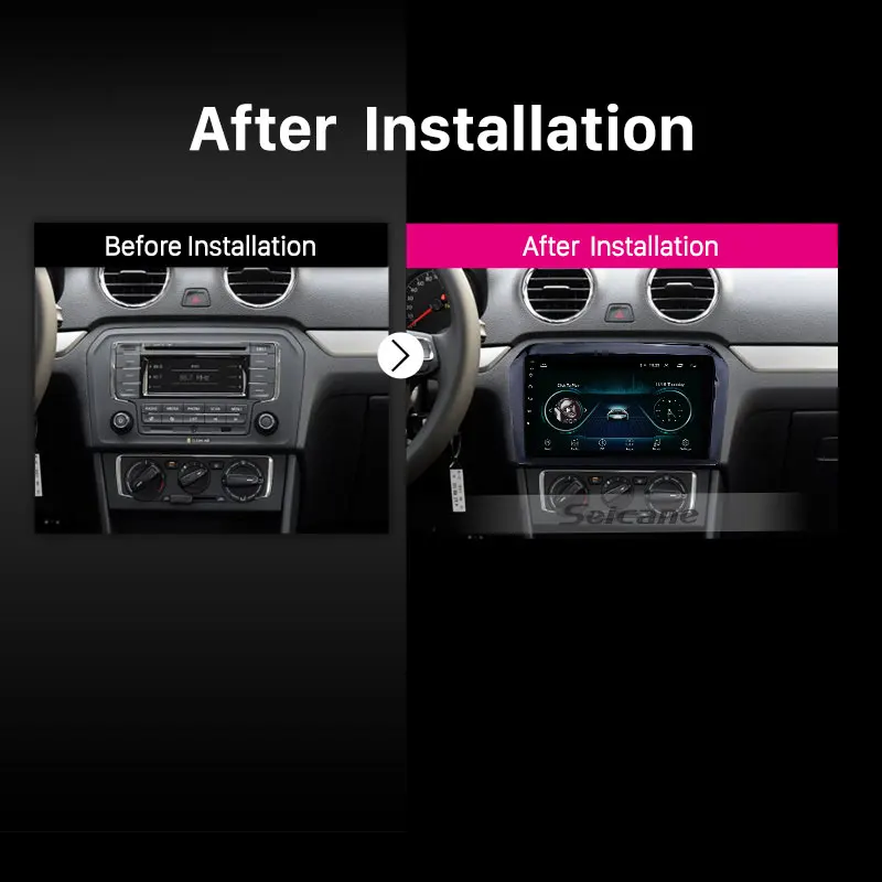 

Seicane For VW Volkswagen Jetta 2013 2014-2017 2din Android 8.1 9 inch Car Radio Stereo GPS Navi Multimedia Player Unit Stereo