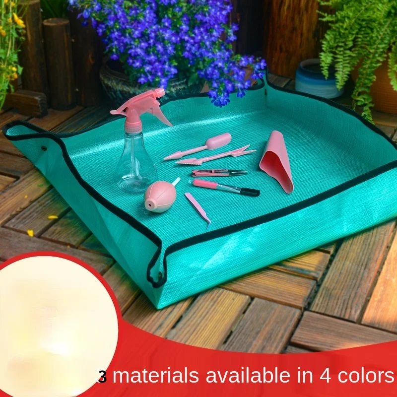 

Green Plant Turn Basin Change Soil Flower Mat Operation Floor Mat Household Gardening Planting Tools Waterproof Mat