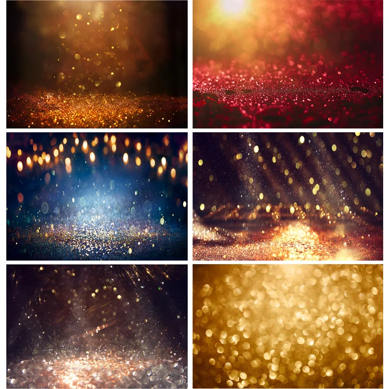 

SHENGYONGBAO Vinyl Bokeh Photography Backdrops Glitter Facula Light Spot Photo Background Studio Photocalls Props 21318 TTU-41