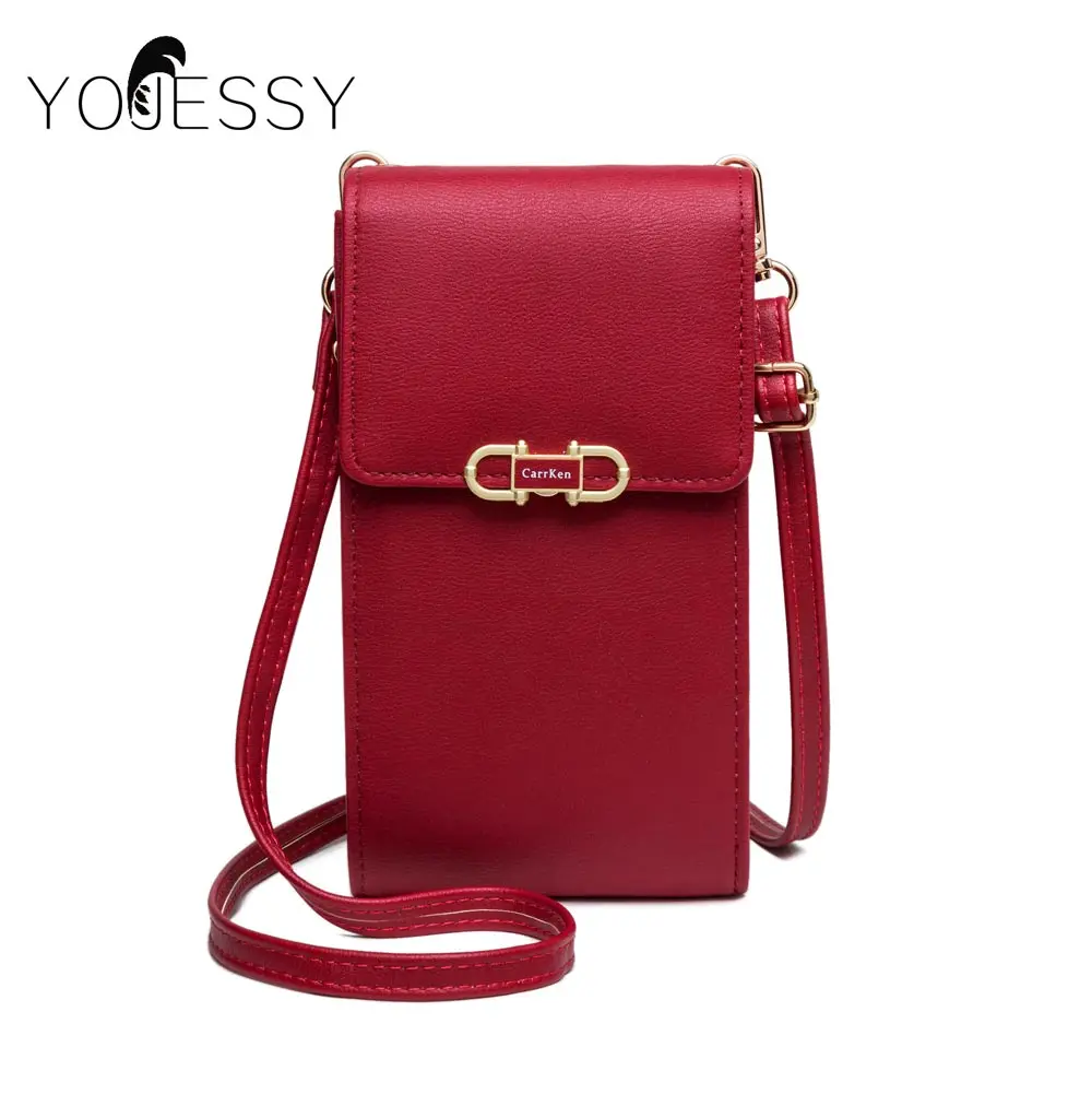 Сумка на плечо YOJESSY для женщин дамская сумочка из искусственной кожи с кармашком