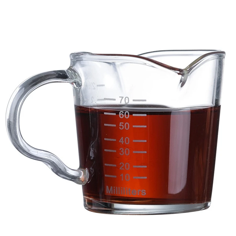 Креативная стеклянная чашка с двойным горлышком высокая термостойкость