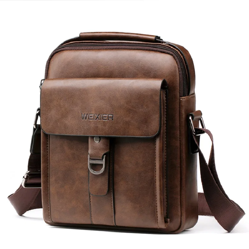 

Portable Men's Messenger Bag Casual Leather Bag Retro Men's BagJT460049
