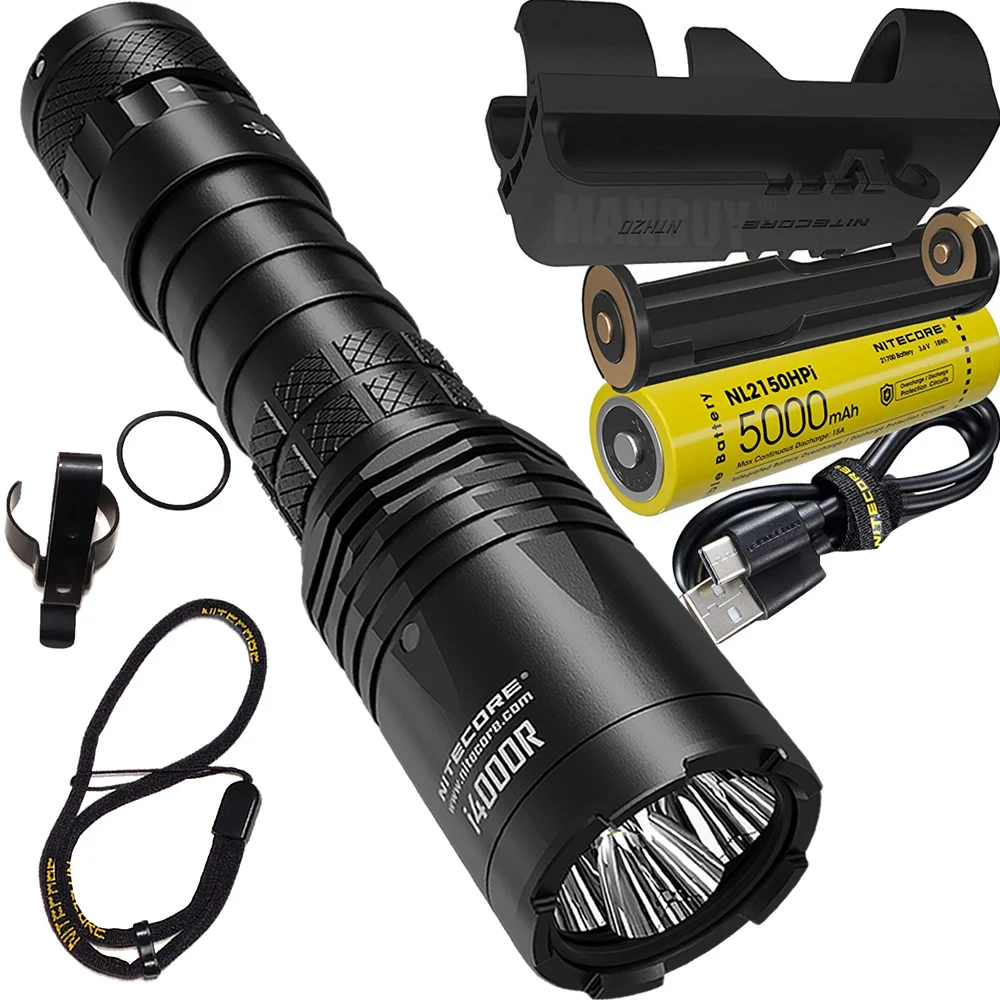Фонарик NITECORE i4000R с аккумулятором 21700 лм перезаряжаемый от USB|Фонарики и