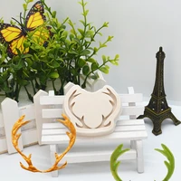 small deer horns shape silicone mold kitchen resin cake baking tool diy pastry chocolate fondant moulds dessert lace decoration