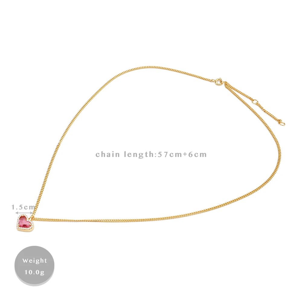 

Amorita boutique Heart pendant fashion collarbone chain necklace