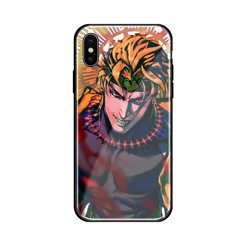 Мягкий силиконовый стеклянный чехол для телефона Dio Brando jojo no kimyou na bouken iPhone 6 6S 7 8 Plus