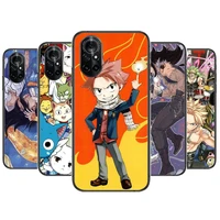 cartoon fairy tail clear phone case for huawei honor 20 10 9 8a 7 5t x pro lite 5g black etui coque hoesjes comic fash design