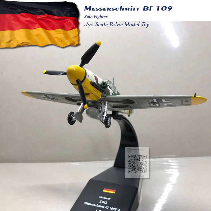 WLTK 1/72 масштаб военная модель игрушки немецкий Bf-109 истребитель литой металлический самолет модель игрушки для коллекции, подарок