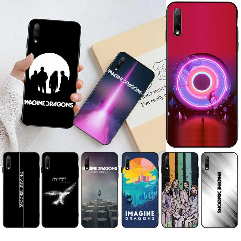

YJZFDYRM imagine dragons night music DIY Printing Phone Case cover Shell for Huawei Honor 30 20 10 9 8 8x 8c v30 Lite view pro