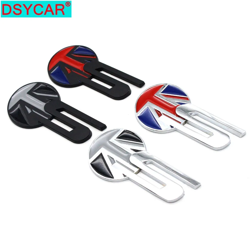 

DSYCAR 1Pcs Car Metal Badge Emblem 3D S Modified England Flag Car Trunk Auto Logo Adhesive Decal Sticker For Most Cars New