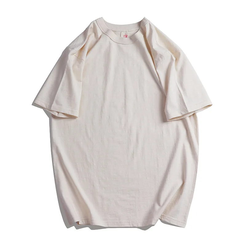 

Summer Men T-shirt 100% Cotton Retro Plus Size O-neck Loose Tops High Quality Embryo Tees Clothing Solid S-6XL AE477
