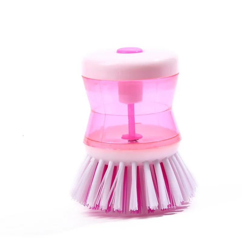 

Creative can add liquid wash pot artifact kitchen pot brush decontamination cleaning brush press brush pot multifunctional brush