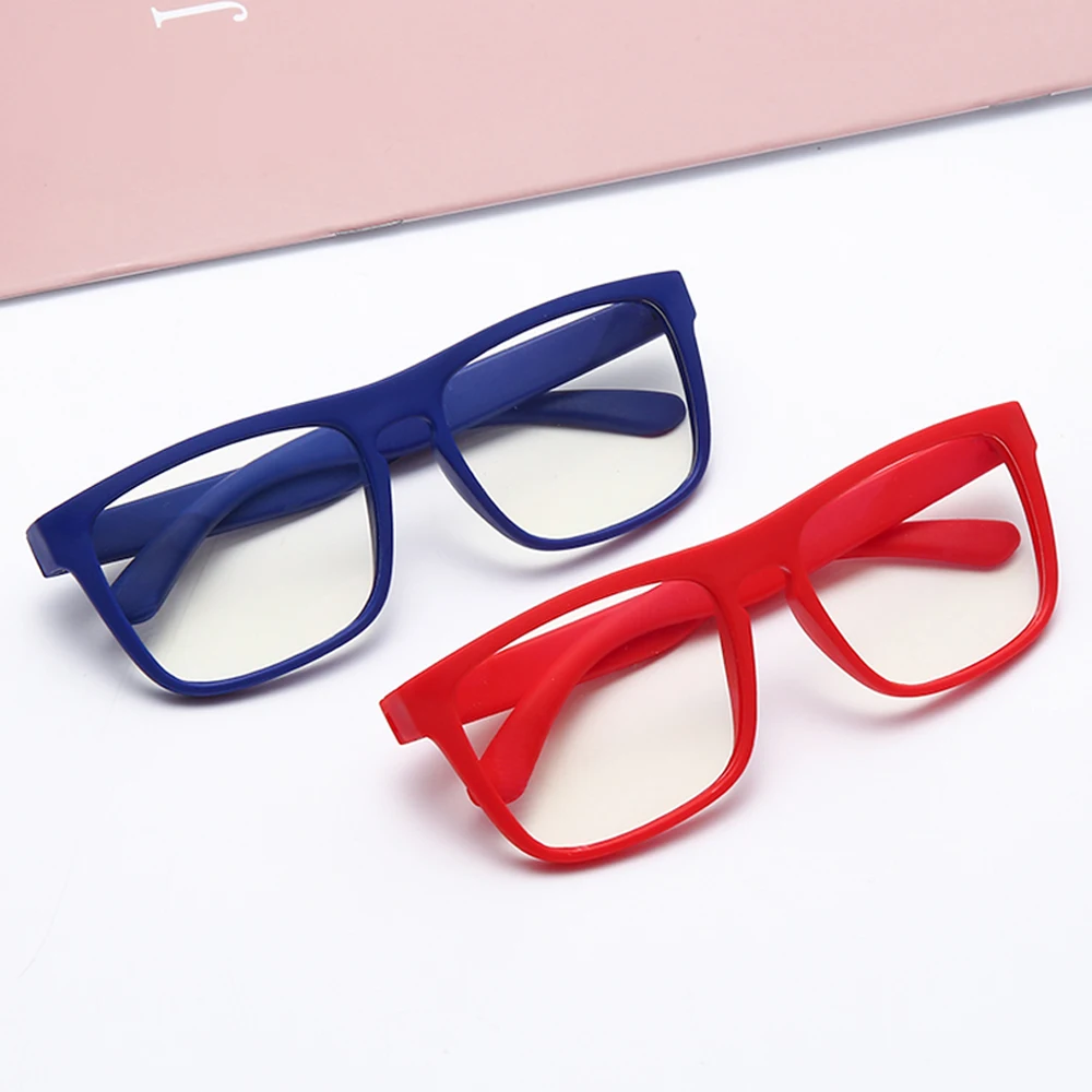 Детские Нескользящие носки синий светильник очки детей квадратный оправы для