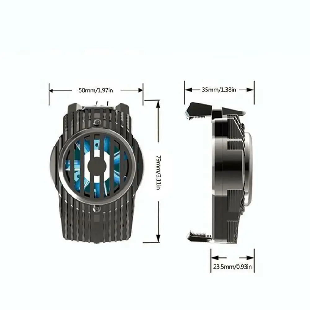 

Mobile Phone Radiator Dual Cooling Fast Cooling Semiconductor Phone Mobile For Live Broadcast Radiator, Games Silent Used A9F9