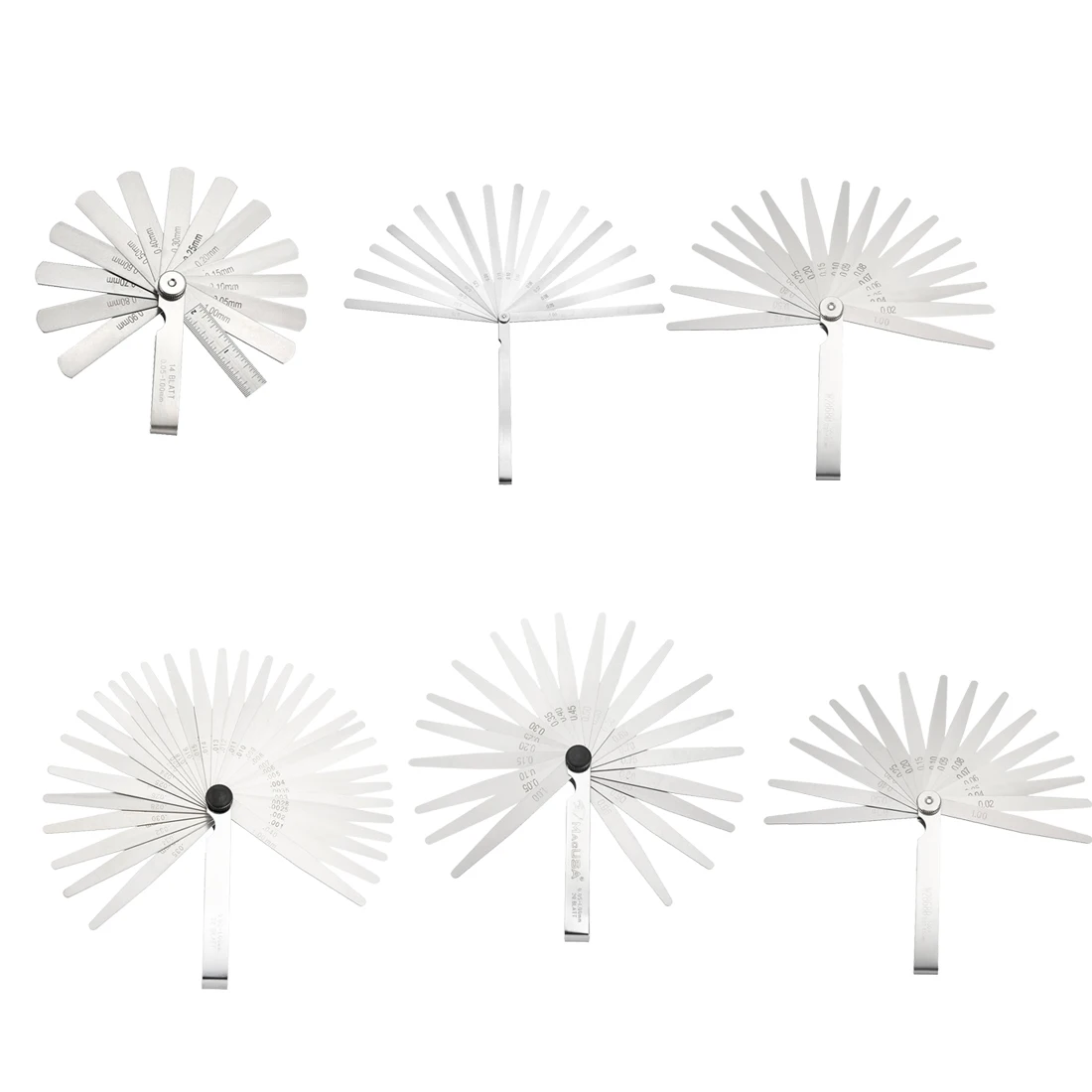 

uxcell Metric Thickness Feeler Gauge Blades Measuring Tool Manganese Steel for Gap Width for Designers Engineers Mechanics