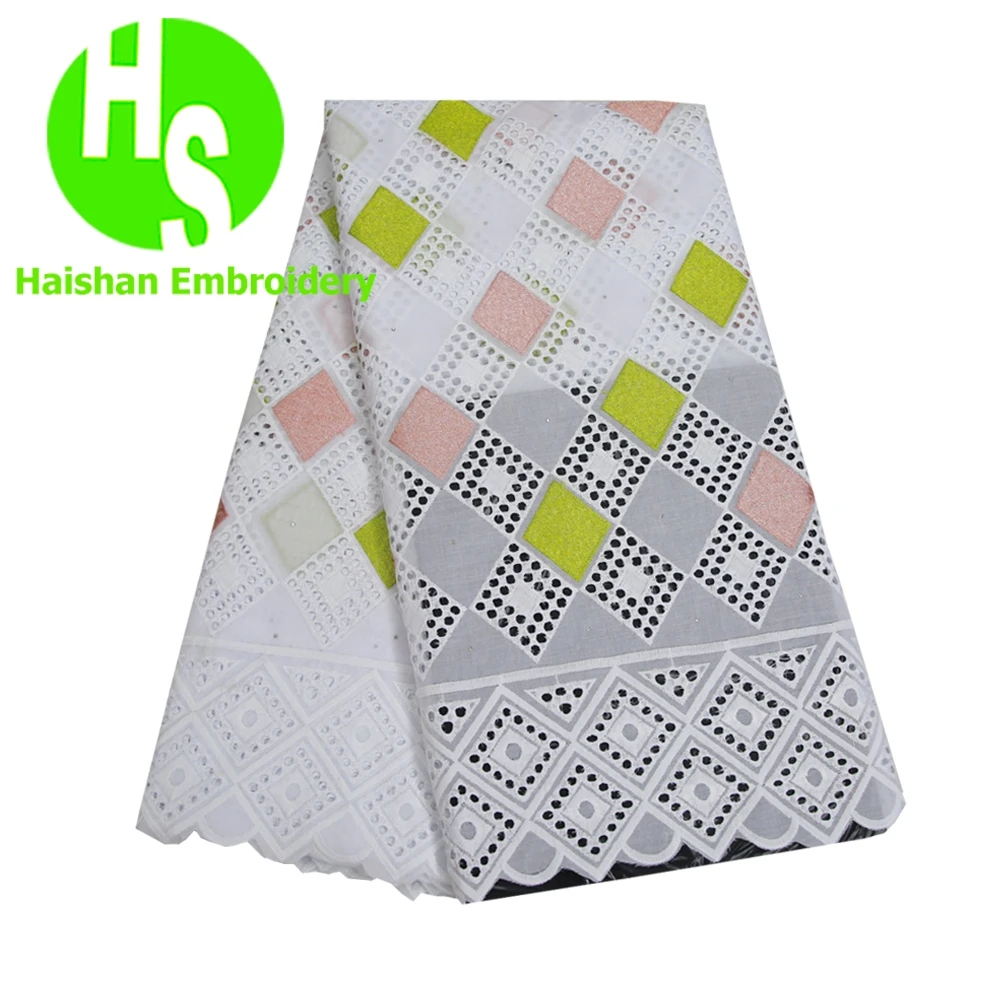 Новейшая швейцарская вуаль кружева из чистого хлопка 2019 африканская кружевная