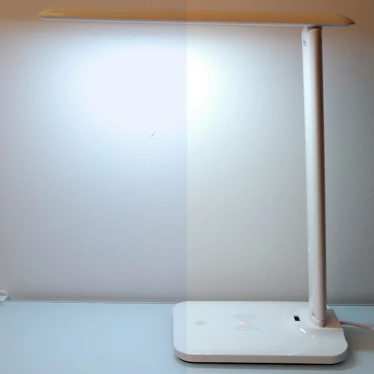 5w 10w led desk lamp with phone wireless charger usb charging port dimmable eye caring office lamp for work folding design free global shipping