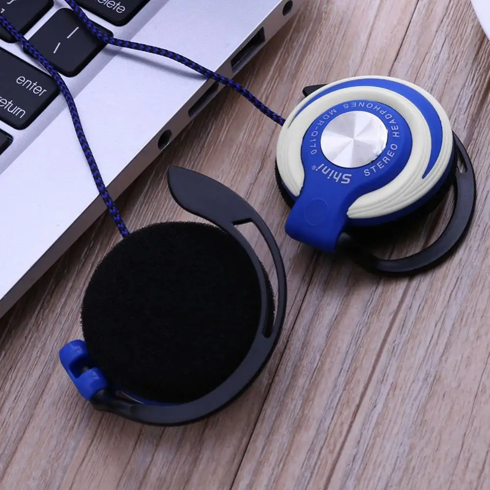 

Wired 3.5mm Jack Headset Earphone Universal Wired Clip Heavy Bass Gaming In-ear Sports Headphone with Mic for Phone/Computer