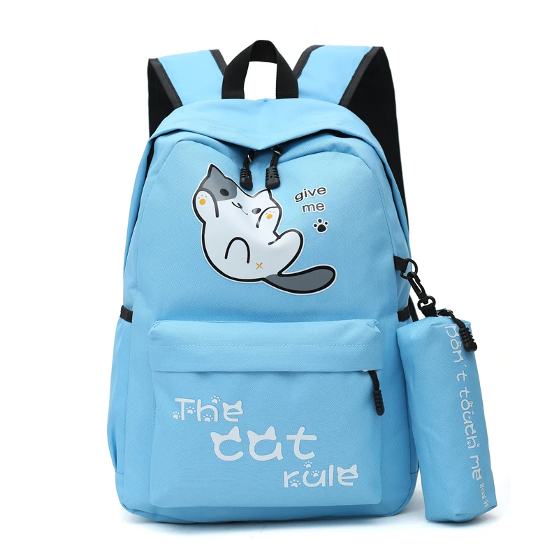 Японская холщовая дорожная сумка через плечо с мультипликационным рисунком