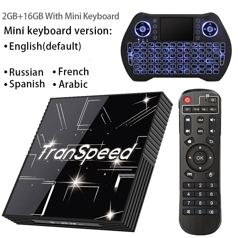 2G16G keyboard Tr66 Android 9,0 ТВ приставка 3D 4K 2,4G& 5,8G Wifi Bluetooth 4G 64G Google Voice assistantмедиаплеер Бесплатные приложения очень быстрая верхняя коробка - Цвет: 2G16G keyboard