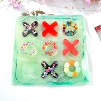 handmade tic tac toe silicone casting molds tool accessories making crystal epoxy resin mould for diy tic tac toe game crafts