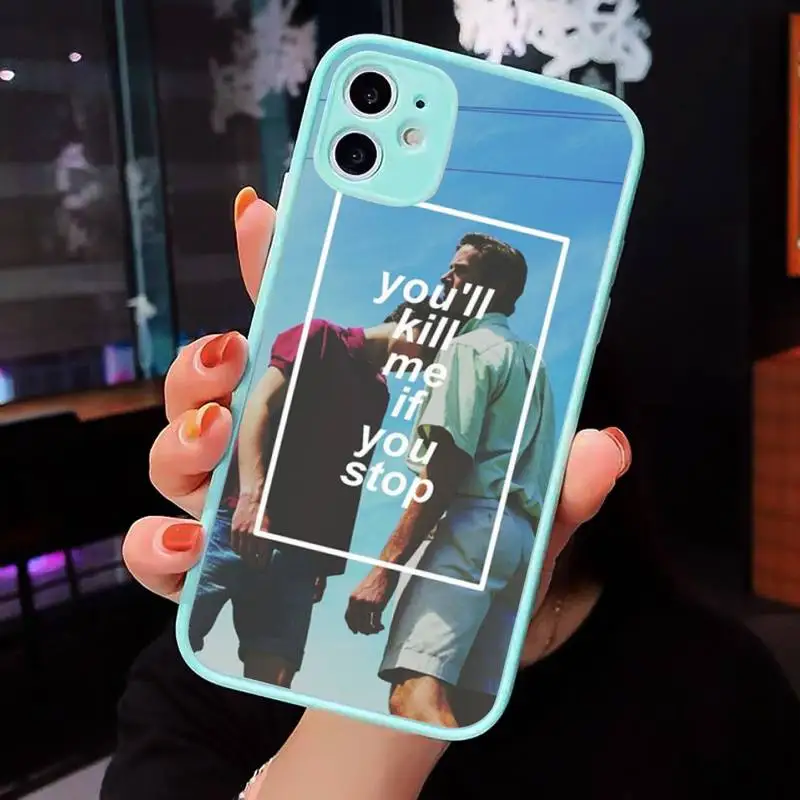 

Call Me by Your Name Phone Case For iPhone 12 11 Mini Pro XR XS Max 7 8 Plus X Matte transparent blue Back Cover