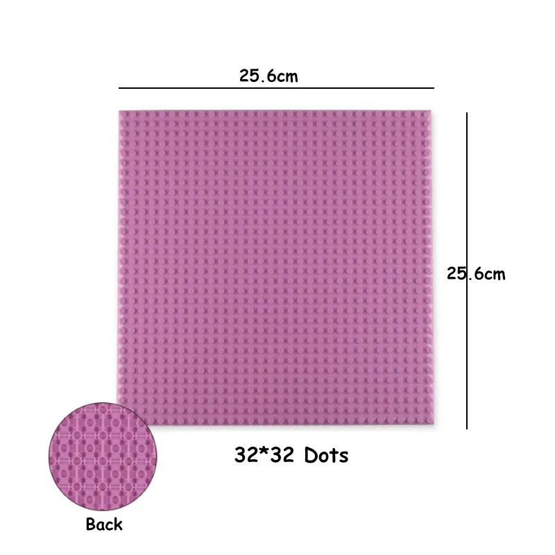 10 Colors 32*32 Dots High-Quality Double-sided Classic Baseplates Accessories DIY Building Blocks Bricks Base Plate for kid toys | Игрушки и