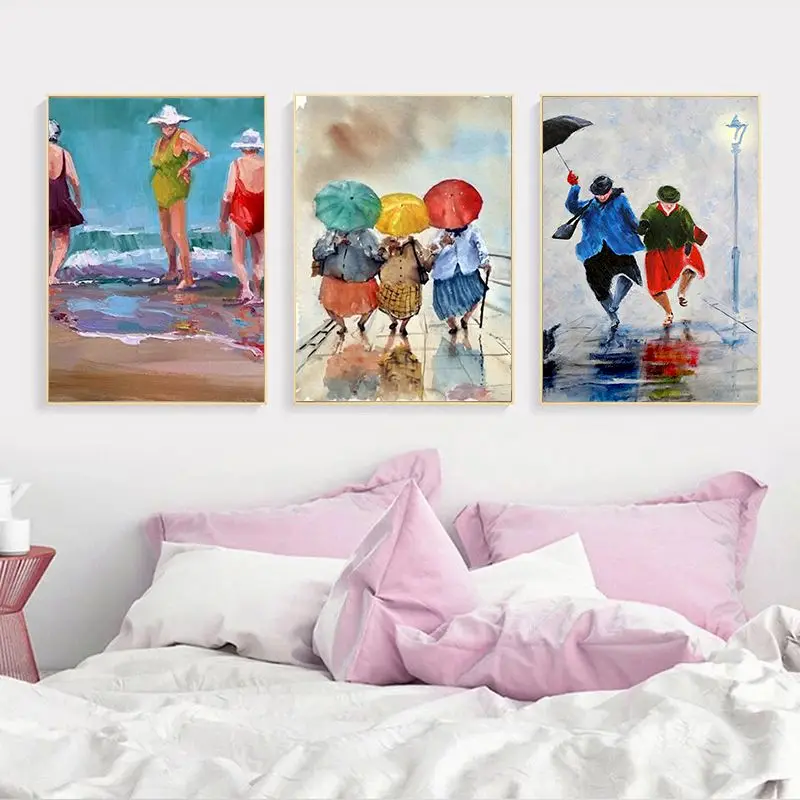 

GATYZTORY 3PCS Oil Painting By Numbers Fat Man Figure Picture Handmade Home Decor Oil Paint By Number For Adults Diy Art Photos