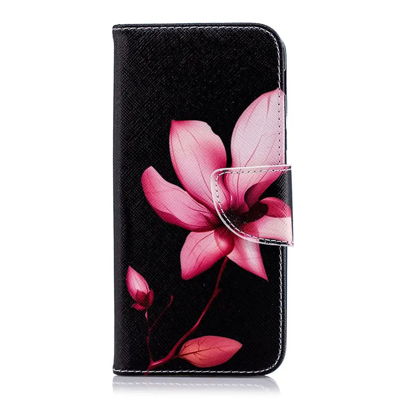 Чехол для телефона чехол для samsung Galaxy S10 S10E S9 S8 S7 край j2Pro A6 A7 A8 J4 J6 плюс чехол s Чехол-кошелек кожаный чехол D07Z - Цвет: Lotus