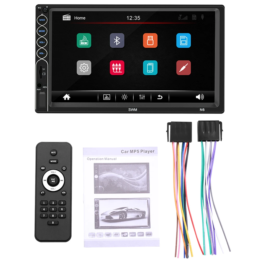 

1 Set Wireless Car MP5 Player Durable Car Stereo Receiver Practical Car Radio