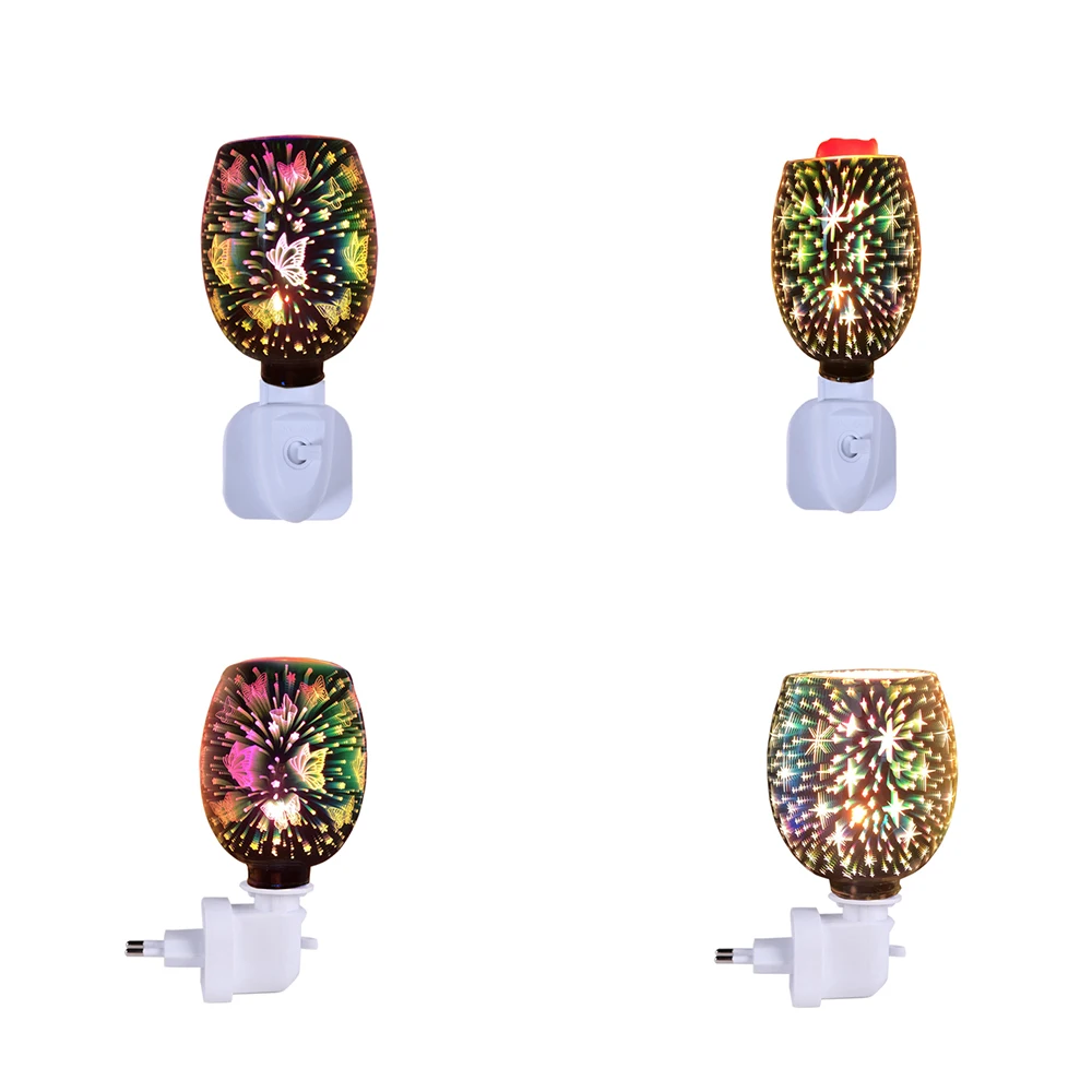 

3d Colorful Aromatherapy Lamp Mosaic Electric Plug In Led Light Diffuser Burner Melt Warmer Gypsophila Melt Oil Wax Aroma