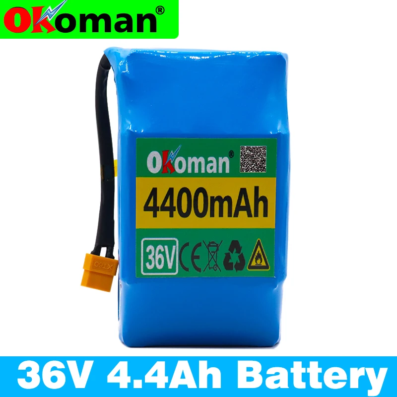 100% Новый оригинальный 36v 4.4ah литиевая батарея 10s2p 4400mAh лития ионный пакет 42В 4400 мАч