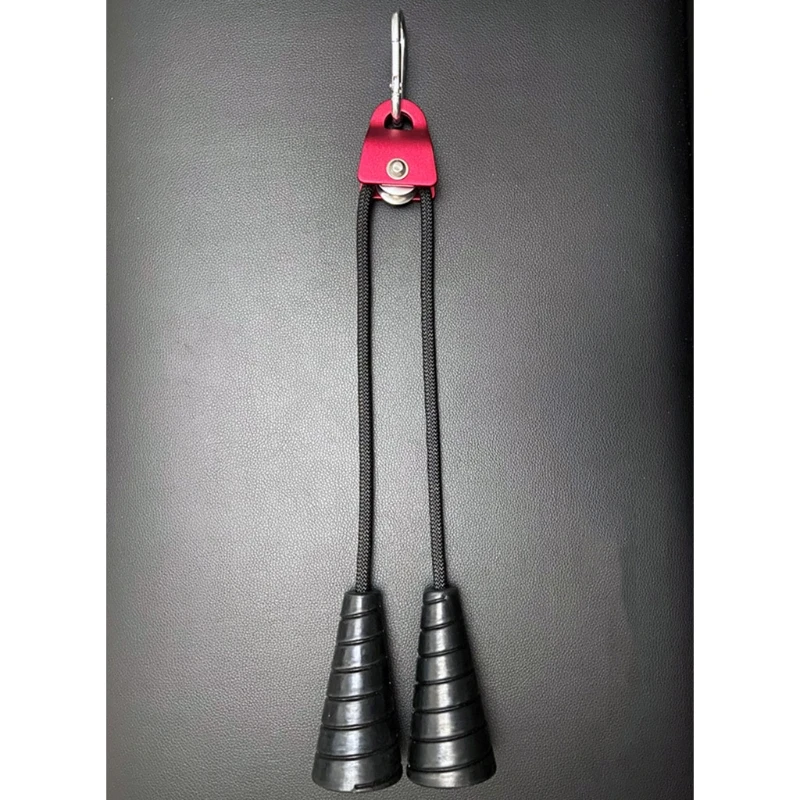 

Biceps Triceps Drawstring Dual Grip Rope Pull Down Cable Attachment Muscle Fitness Training Gym Equipment