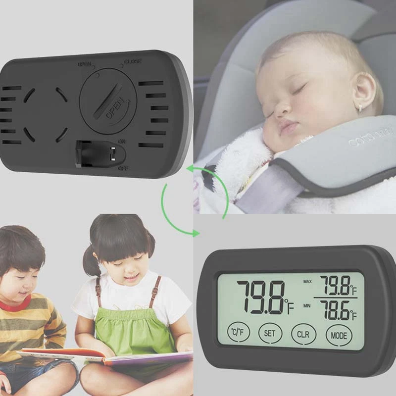 

Alarm Thermometer and Hygrometer, Oviparous Hatching LCD Digital Display Temperature and Hygrometer, Hatching Detector