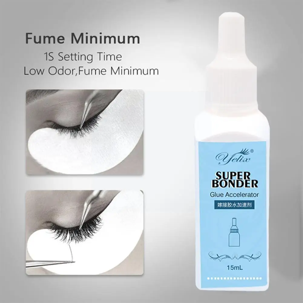 

Glue Accelerator For Eyelash Extension Longer Retention Glue Primer Accelerate Quick-drying Long-lasting False Eyelash Tool X6S4