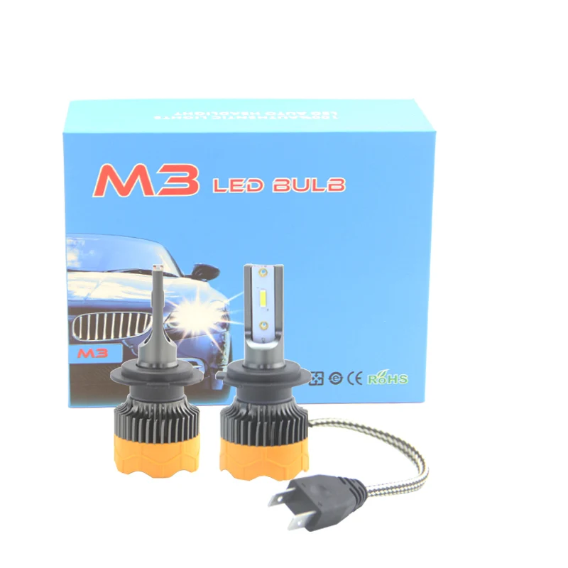 

NDINGYI Mi9 светодиодный фар 1860 чип 12 в 24 Вт 2.3A 1800LM 6000K H1 H3 H7 H27 880 9005 9006 H10 H11 5202 H4 H13 9007 9004 Привет короче спереди и длиннее сзади)