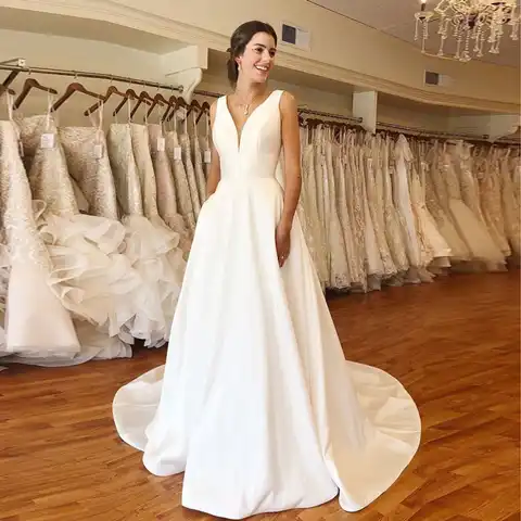 novia vestido robe satin longue wedding party Dress Robe De Soiree simple robe de soiree bride to be атласное платье robe sexy