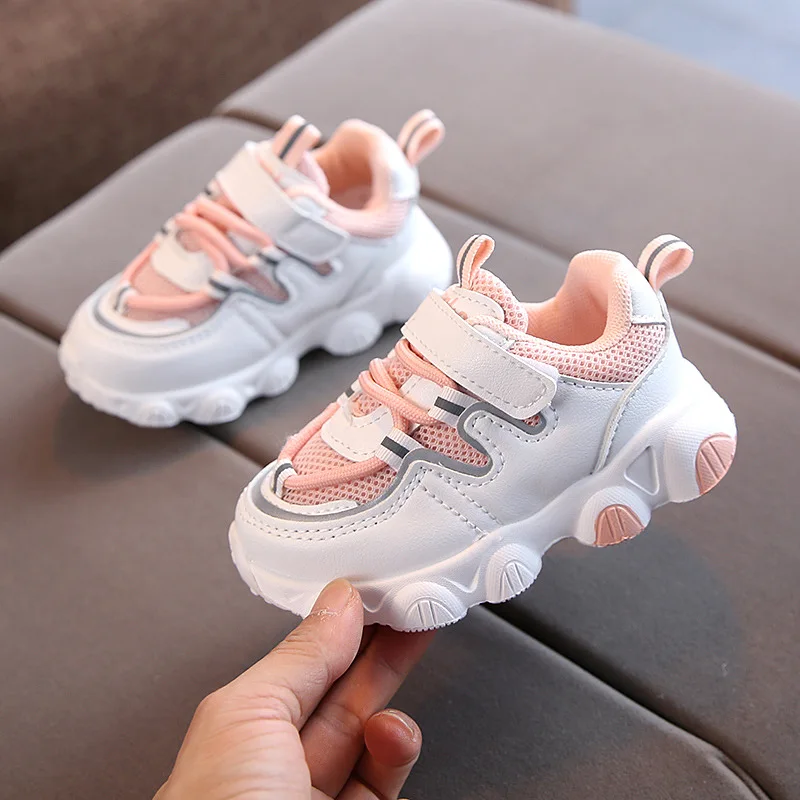Kids Fashion Hit Color Children's Shoes Boys Korean Version Running Shoes Girls Soft-soled Lightweight Casual Shoes