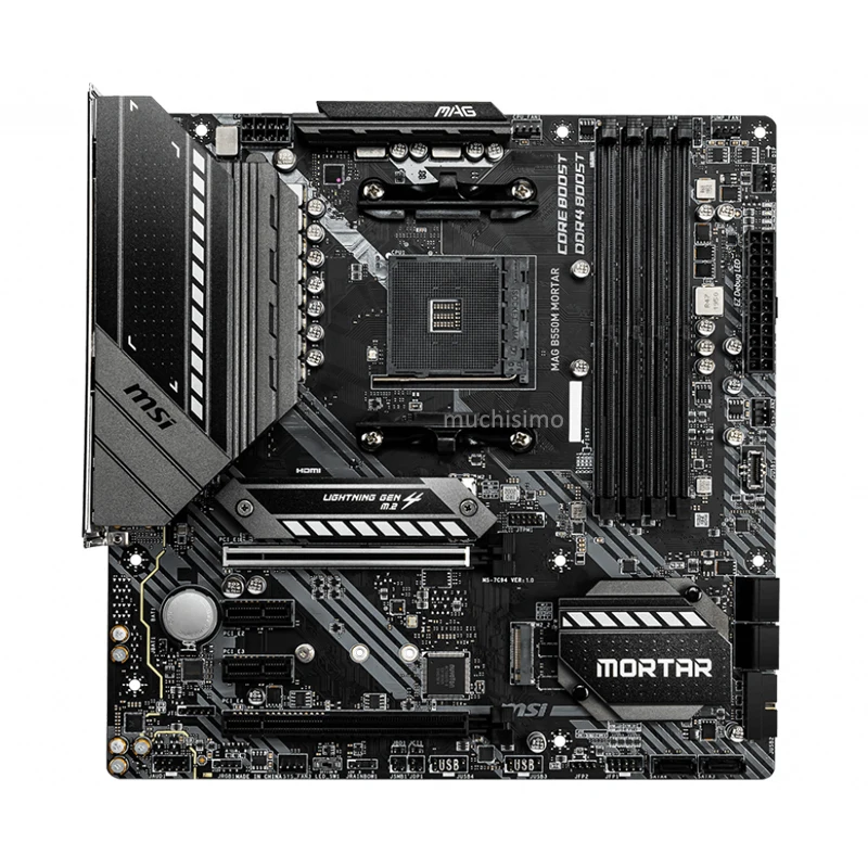 Материнская плата MSI MAG B550M с AMD Ryzen 9 3900X материнская комбинированным 3 8 ГГц B550