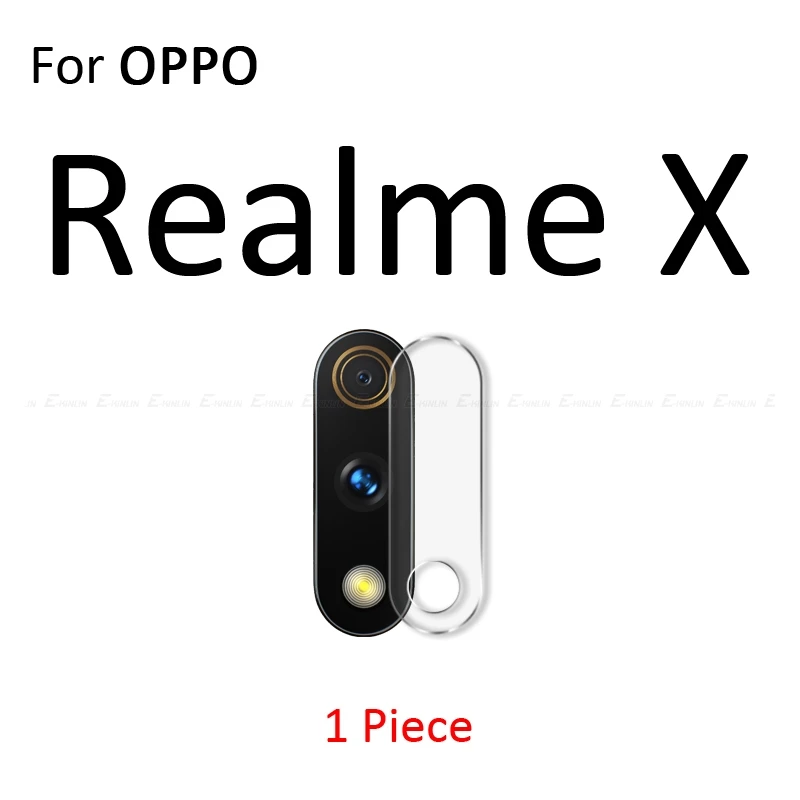 For Realme X Прозрачная задняя защитная пленка для объектива камеры OPPO Realme 1 2 3i 3 5S 5 Pro C2 Q XT X2 X Lite из закаленного стекла - Цвет: For Realme X