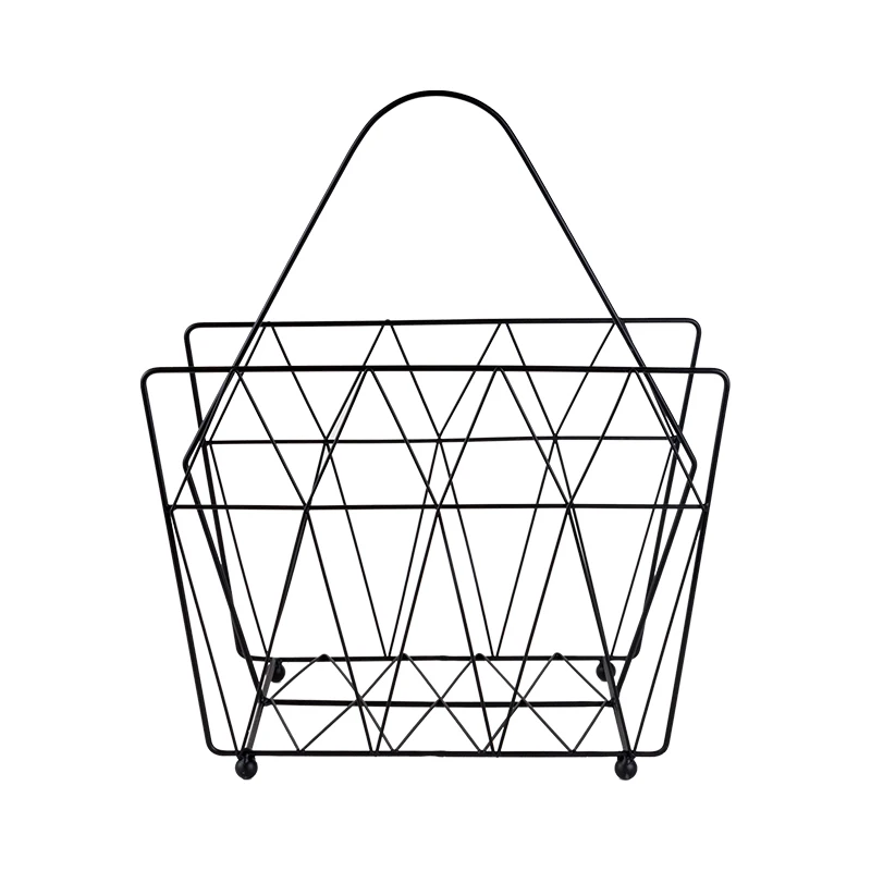 

Nordic desktop simple metal portable newspapers and magazines storage basket study bookshelf decorative ornaments ZP3071150