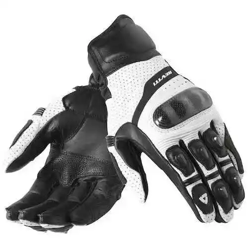 

REVIT Genuine Leather Gloves Motorcycle Motorbike Riding Racing for Summer Breathable