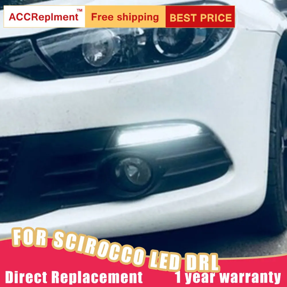 Светодиодные дневные ходовые огни для Volkswagen Scirocco R 2010 2014 светодиодные высокой