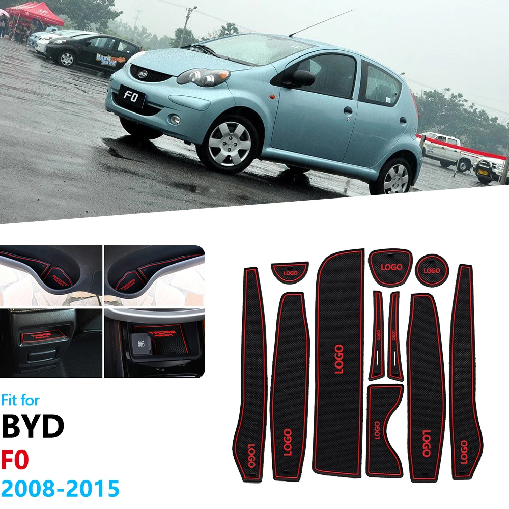 Противоскользящий резиновый коврик для ворот и чашки BYD F0 FO 2008 2009 2010 2011 2012 2013 2014 2015